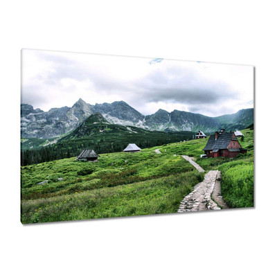 Leinwand Bild Wandbild Canvas Print Landschaft der Tatra-Berge Nr. H8126_PC