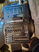 Craftsman 51 piece set, Screwdriver,Sae & Metric sockets ,rachet and adapters.