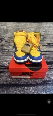 Womens Nike Air Jordan 1 Retro High OG Varsity Maize/Game Royal  FD2596-700 12W