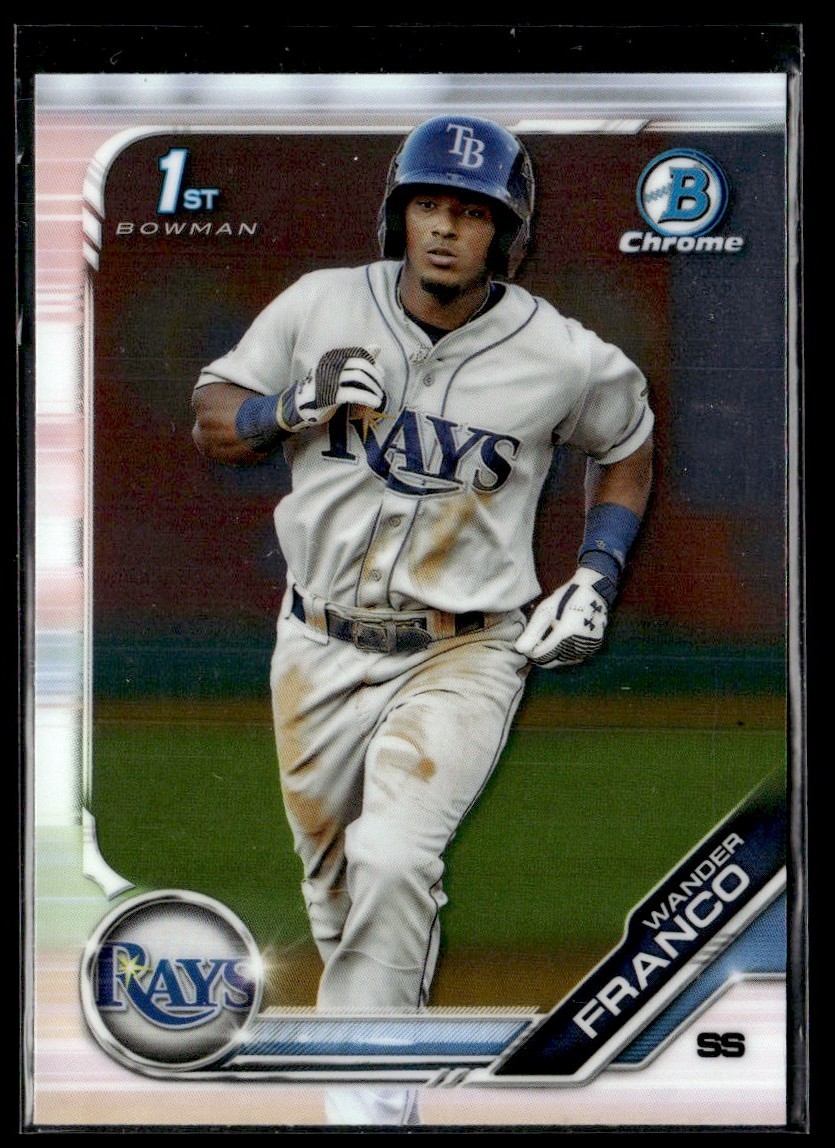 2019 Bowman Chrome 1st "B" Wander Franco Tampa Bay Rays #BCP-100