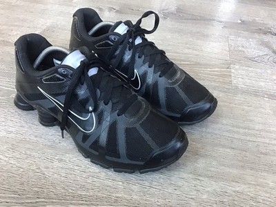 Nike Shox Roadster Mens 11.5 Black Athletic Running Sneakers Shoes