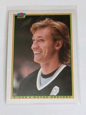 WAYNE GRETZKY 1990-91 Bowman card #143 HOF NHL Los Angeles Kings