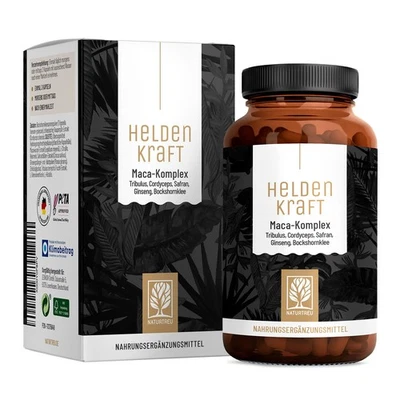 Maca Extrakt Komplex 90 Kapsel hochdosiert Tribulus terre Heldenkraft NATURTREU® - Bild 1 von 4