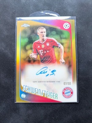 Bastian Schweinsteiger Auto /50 Topps Chrome UCC FC Bayern München
