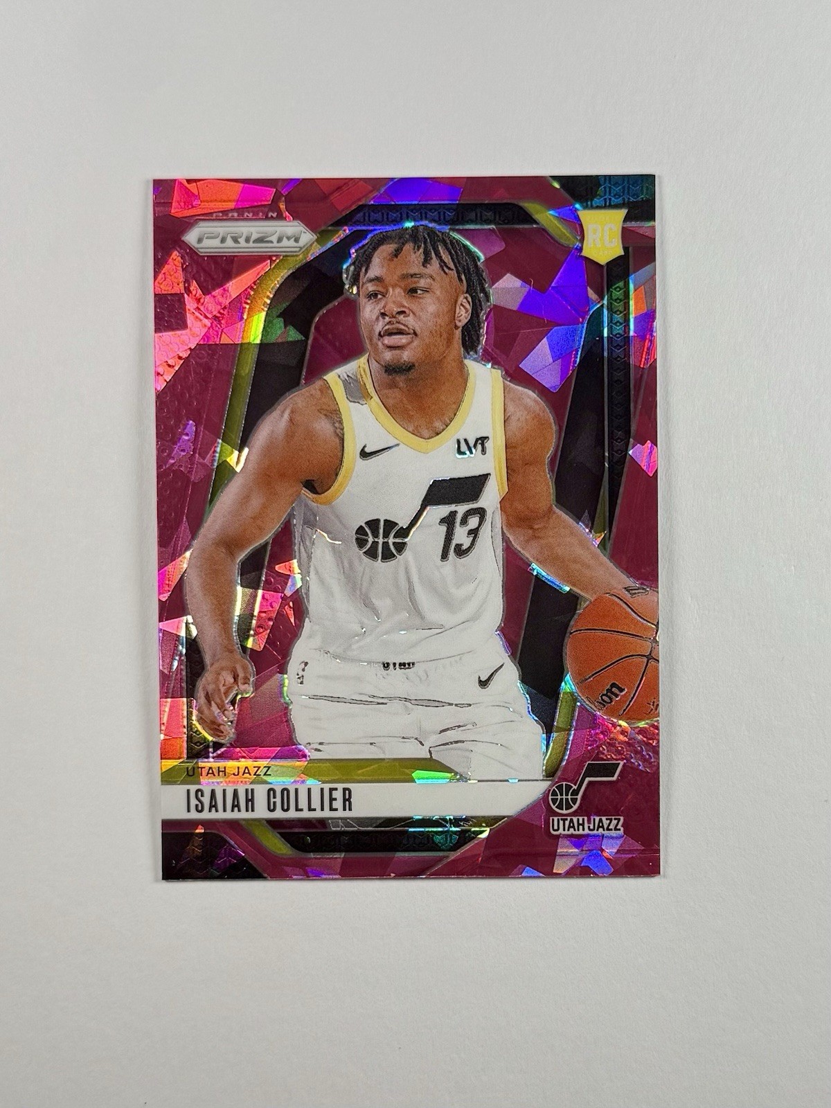 2024-25 Panini Prizm - Isaiah Collier #227 Pink Ice Prizm (RC)