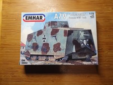 5003 Emhar 1:72 A7V "Sturmpanzer" German WW1 Tank plastic model kit