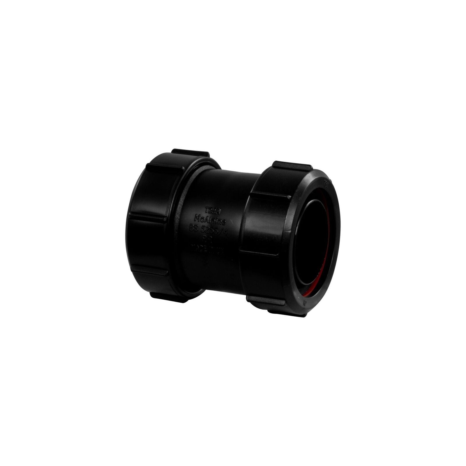 McAlpine Black Multifit Straight Connector 1.50"" T28M-BL