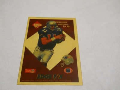DREW BLEDSOE EDGE F/X PROMO INSERT NEW ENGLAND PATRIOTS 1993 COLLECTOR'S EDGE