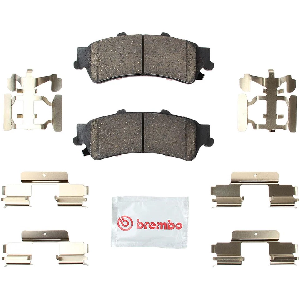 Pastillas de freno delanteras + traseras de cerámica para Cadillac DeVille 2000 - Brembo Premium OE Foto 2 de 4