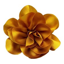 Dainty Satin Fabric Flower Brooches for Women Large Rose Floral Brooch for Pa...