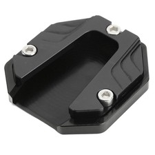 _Black Motorcycle Side Stand Plate Pad High Kickstand Pad Plate Support