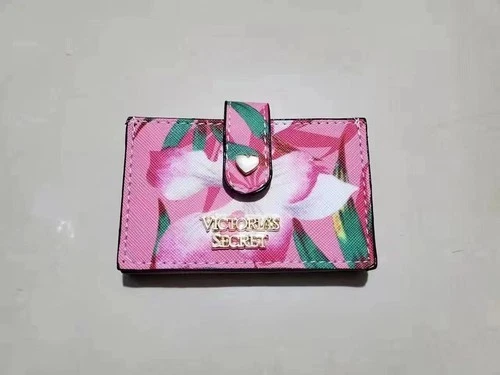 Victoria's Secret Rosa Raya VS Portatarjetas Monedero Multicapa Tarjeta de Visita Foto 3 de 4