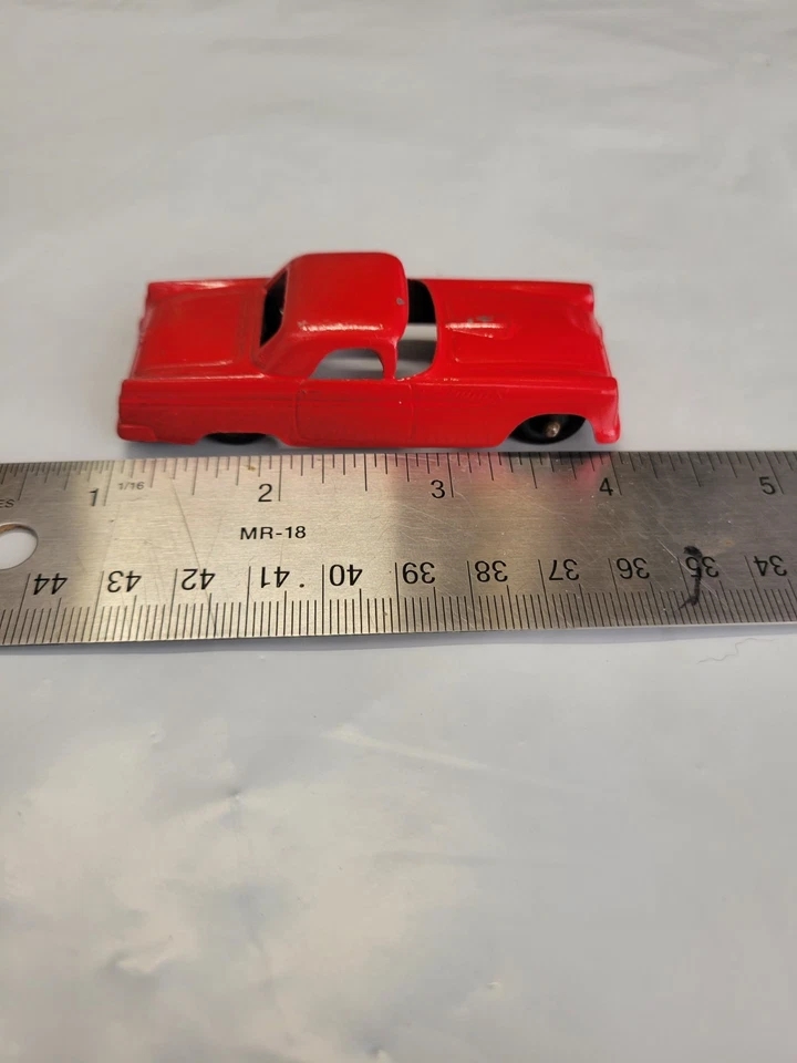 Tootsie 1955 Toy Thunderbird Customline Car de metal rojo - Chicago - de colección Foto 3 de 4