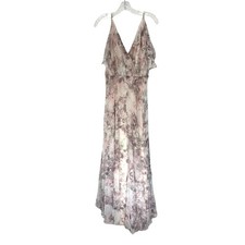 Jenny Yoo Lilac Blush Pink Romantic Whimsical Floral Formal Maxi Dress Size 6