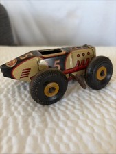 VINTAGE 1930'S or 40'S MARX TIN LITHO WIND UP 5 MIDGET Race CAR 30