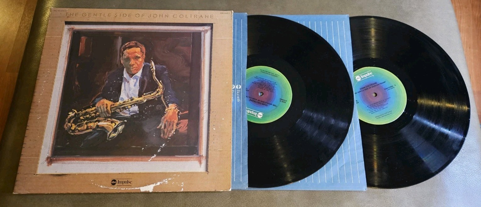John Coltrane The Gentle Side Of 1975 LP Vinyl Record Impulse ASH9306/2 Jazz