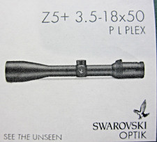 Swarovski Z5 3.5-18x50mm Plex Riflescope 70105-New