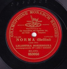 Boninsegna. Bellini (Norma - Casta Diva). G&T 053050. NM-, flm