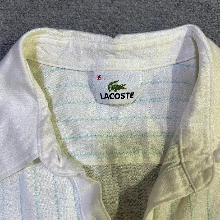 Lacoste Striped Long Sleeve Polo Shirt - Vintage thumbnail 2