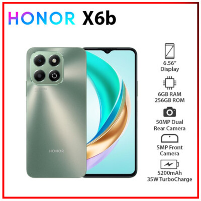 (New) HONOR X6b 6GB+256GB GREEN Dual SIM Unlocked Octa Core Android Cell Phone