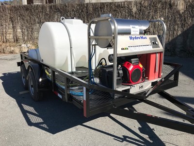 pressure washer trailer water mounted gx690 honda washing power 8gpm 4000psi wash