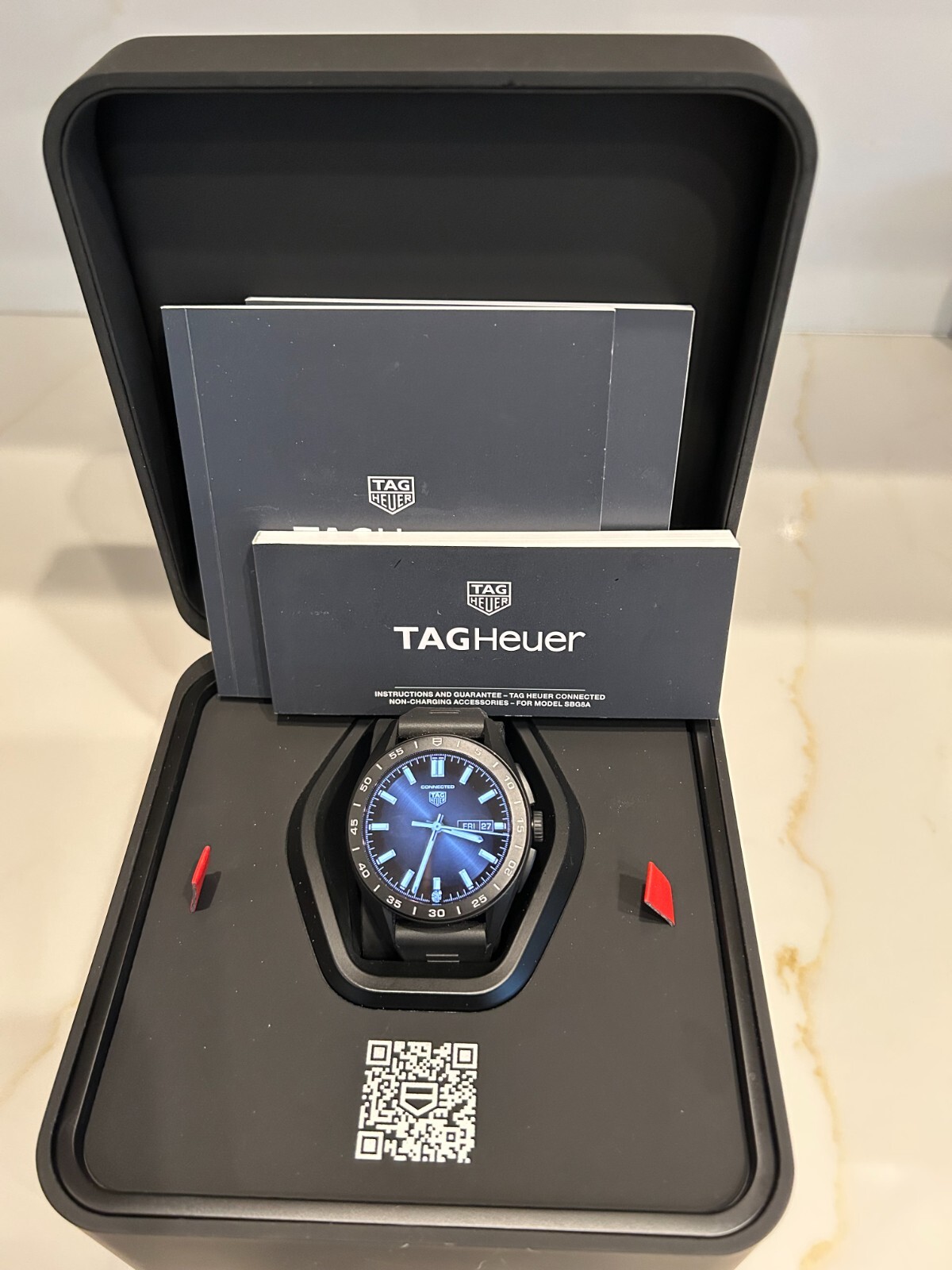 TAG Heuer Connected Men’s Black Smartwatch SBR8A80.BT6261 Unworn with Box & Papers