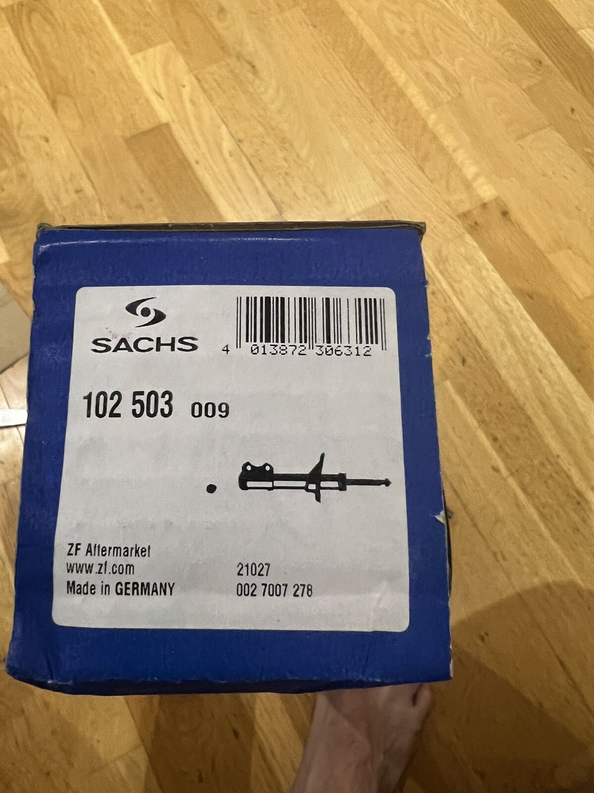 Sachs 2x Shock Absorbers Dampers Rear Pair 102 503 for sale online 