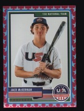 2023 Panini USA Baseball Stars & Stripes - #32 Jack McKernan (RC)  Red /149