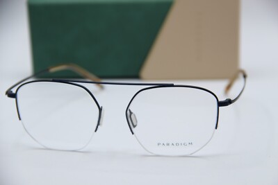 NEW PARADIGM 19-06 NV NAVY BROWN GUNMETAL AUTHENTIC FRAMES EYEGLASSES 53-16