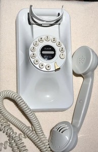 Grand Wall Phone Retro By Pottery Barn White W Long Cord Ebay