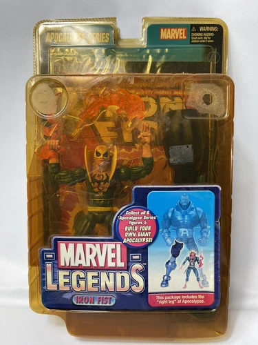 MARVEL LEGENDS IRON FIST BLACK APOCALYPSE SERIE BAF BUILD A FIGURA TOY BIZ 2005