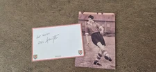 Alan Harrington-Cardiff City & Wales signature card and image