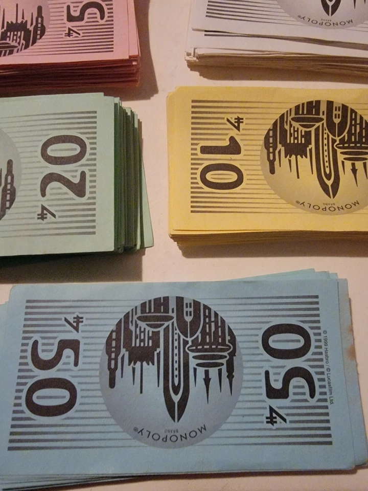 Star Wars Episode 1 Vintage Monopoly Replacement Pieces Money Lot - Image 2 of 4