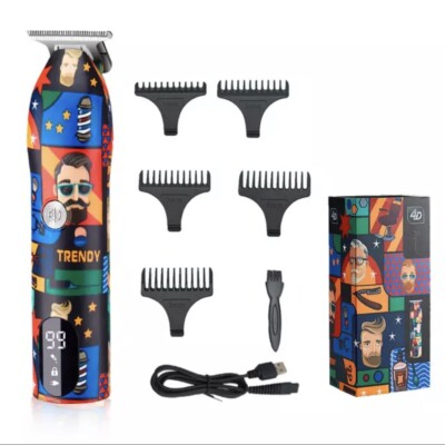 UK Profi Männer Bartschneider Graffiti Style Haarschneider Elektrischer Friseur
