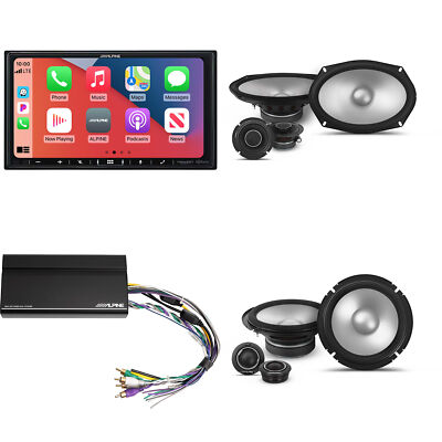 Alpine iLX-407 7'' Receiver with Carplay/Android Auto & Speakers