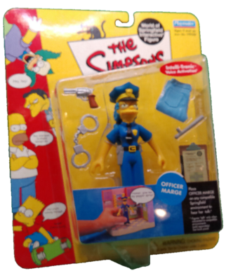 新品未開封 The Simpsons OFFICER MARGE マージ Playmates Simpsons Officer Marge 2001 issued NOS sealed action