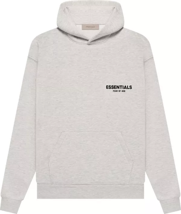 L Fear Of God Essentials Hoodie White