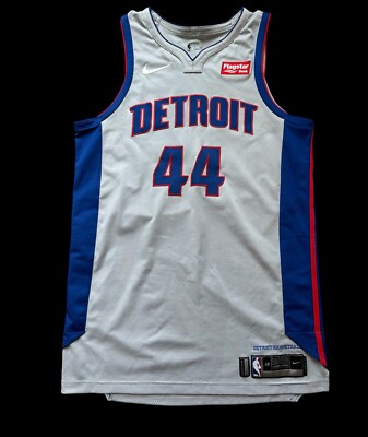 Nike NBA Detroit Pistons Team Issued Player Issued Statement Jersey Size  48+4
