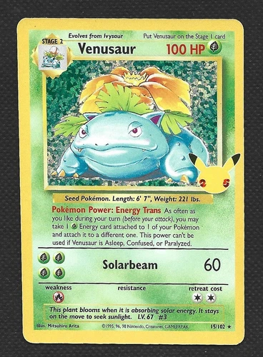 Pokemon Celebrations Venusaur 15/102 Classic Collection Holo Near Mint