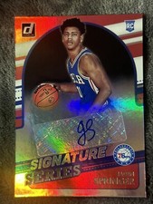 Jaden Springer 2021-22 Donruss Signature Series Auto Autograph RC 76ers Rookie