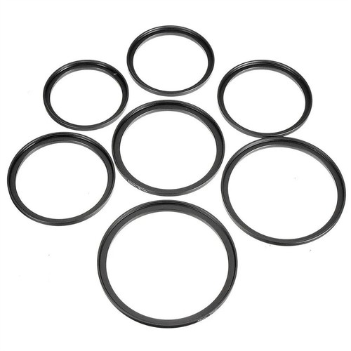 Filter Step up rings set 37-49-52-55-58-62-67-72-77-82mm 9pcs 37mm-82mm as hood✿ - Picture 11 of 12