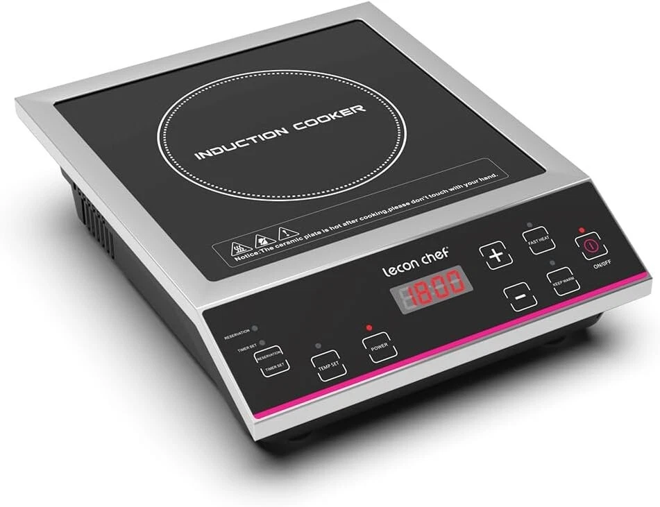 Induction Cooktop 1800W Stove Burner Cooker Portable Commercial Countertop