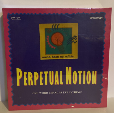 Rare VTG New Pressman Perpetual Notion 1993 3665 One Word Sealed Board Game