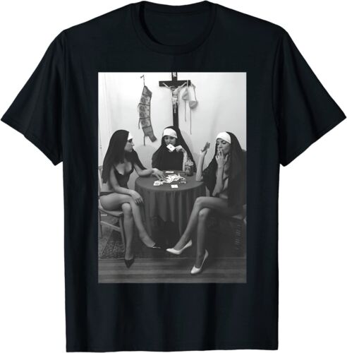 NEUF LIMITÉ cartes à jouer religieuses cadeau fumeur T-shirt amusant S-3XL - Photo 1 sur 3