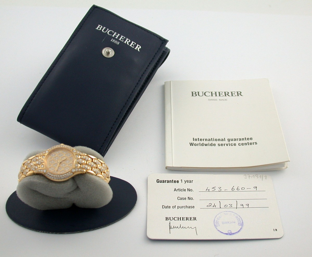 K# BUCHERER Medea DAU Damen-Uhr ladies watch Gold 750 219