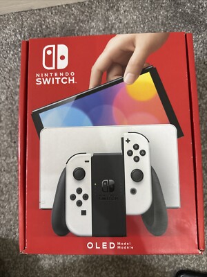 Nintendo Switch OLED Model HEG-001 Handheld Console - 64GB - White