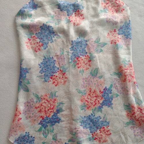 Camicia da notte vintage anni 90 Jo intimates floreale raso L pastello romantico slip dress - Foto 4 di 7