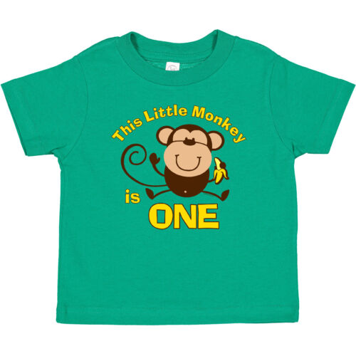 Inktastic Little Monkey 1st Birthday Boy Baby T-Shirt Boys Jungle Safari Banana