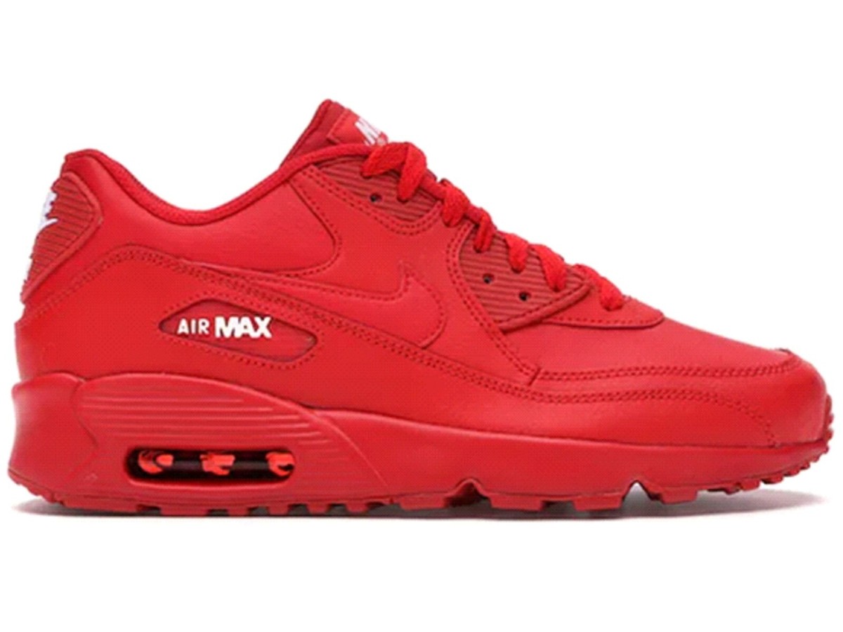 Basketball Shoes Black Red Air Max Men Nike Air Max 90 LTR (GS