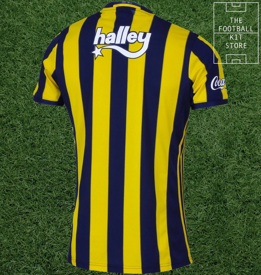 Fenerbahce Home Shirt - adidas Turkish Football Short Sleeved Jersey - All Sizes - Image 3 of 4